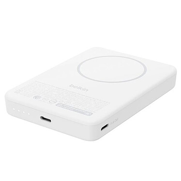Avis Belkin BoostCharge Batterie Externe Magnétique 10K Qi2 (Blanc)