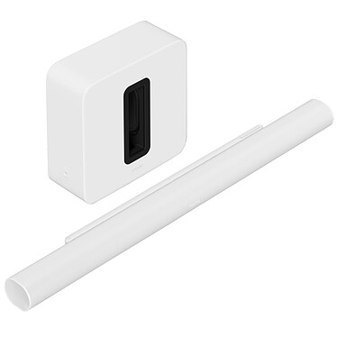 SONOS Arc Ultra Blanc + Sub 4 Blanc