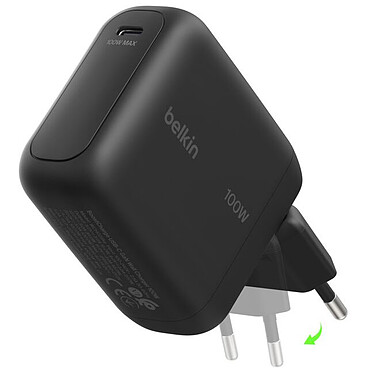 Belkin BoostCharge Chargeur secteur GaN USB-C 100W (Noir)