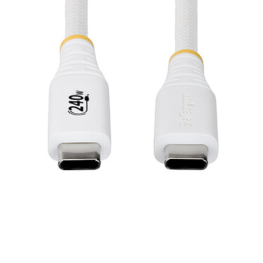 Avis StarTech.com Câble USB-C vers USB-C 2.0 - 240W 5A PD EPR - 3 m - Blanc