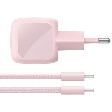 Avis Belkin BoostCharge Chargeur Secteur USB-C Compact 30W (Rose)