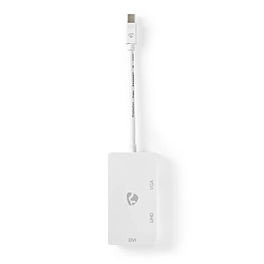 Nedis Adaptateur Mini-DisplayPort vers HDMI, DVI et VGA - 4K 60Hz - (Mâle/Femelle)