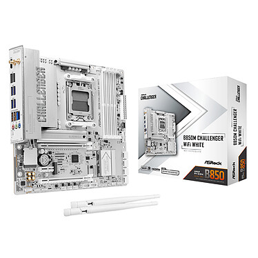 ASRock B850M Challenger WiFi White