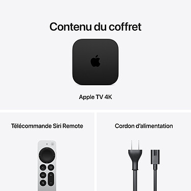 Apple TV 4K (2026) 128 Go Wi-Fi + Ethernet pas cher