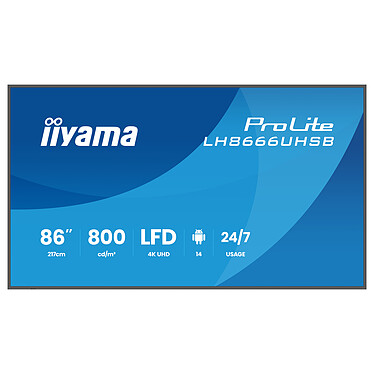 iiyama 86" LED - ProLite LH8666UHSB-B1AG