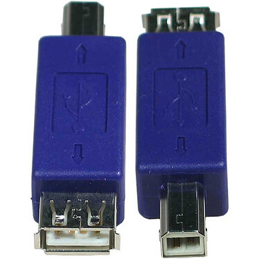 Adaptateur USB 2.0 type A femelle / B mâle Adaptateur USB 2.0
