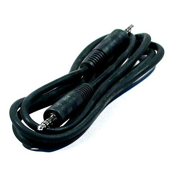 Câble audio Jack 3.5 mm stéréo mâle/mâle (1 mètre) Cordon audio Jack 3.5 mm stéréo mâle / mâle