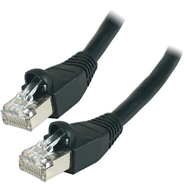 0.5 m RJ45 Cat 6 S/FTP cable (Black)