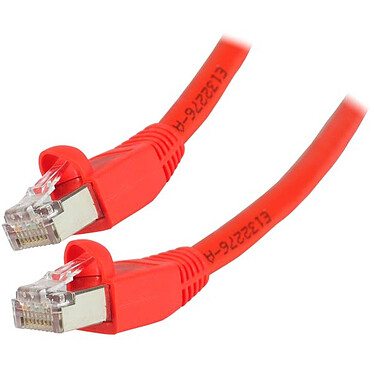 RJ45 cable, category 6 S/FTP 0.5 m (Red)
