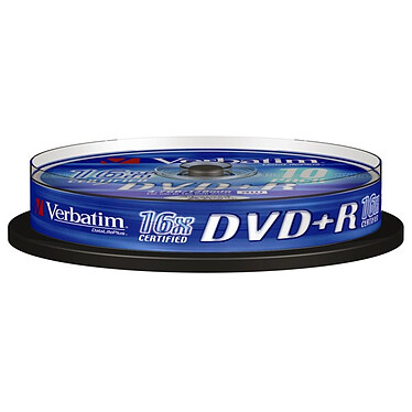 Verbatim DVD+R 4.7 Go 16x (par 10, spindle)