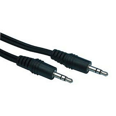 Câble audio Jack 3.5 mm stéréo mâle/mâle (2.5 mètres)