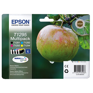 Epson T1295 MultiPack Pack de 4 cartouches noire, cyan, magenta, jaune