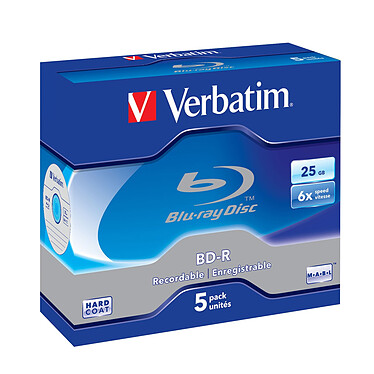 Verbatim BD-R 25 GB certified 6x (per 5, box)