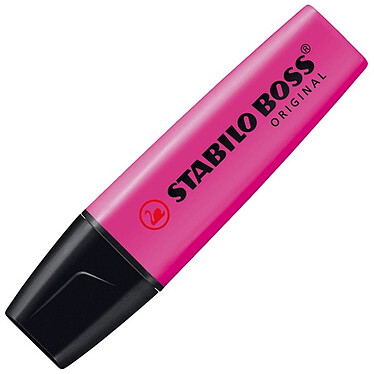 STABILO Boss Original - Lilas Surligneur à encre fluorescente universelle à pointe biseautée de 2 à 5 mm