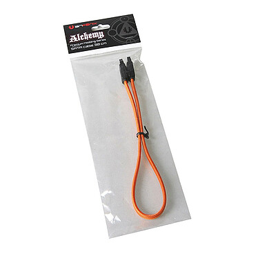 Review BitFenix Alchemy Orange - SATA cable gain 30 cm (orange colour)