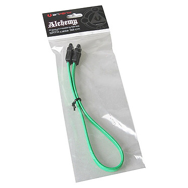 Avis BitFenix Alchemy Green - Câble SATA gainé 30 cm (coloris vert)