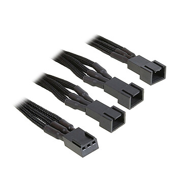 Acheter BitFenix Alchemy Black - Câble d'alimentation gainé - 3 pins vers 3x 3 pins - 60 cm