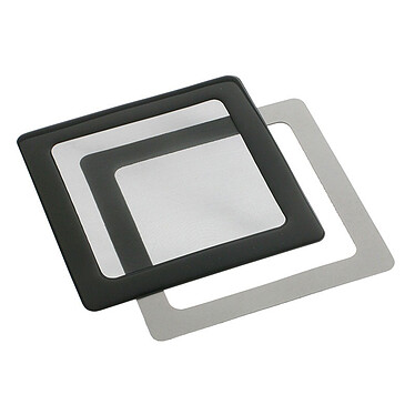 Filtre à poussière magnétique carré 120 mm (cadre noir, filtre noir)