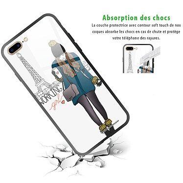 Avis LaCoqueFrançaise Coque iPhone 7 Plus/ 8 Plus Coque Soft Touch Glossy Working girl Design