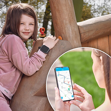 Acheter Forever Montre Enfant avec SIM WiFi Bouton SOS GPS Appel Vidéo Noir