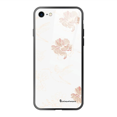 LaCoqueFrançaise Coque iPhone 7/8/ iPhone SE 2020/ 2022 Coque Soft Touch Glossy Fleurs Blanches Design