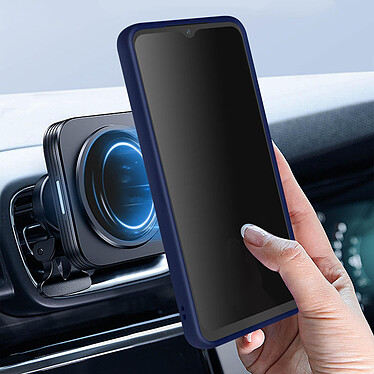 Acheter Avizar Coque pour Samsung Galaxy A14 5G et 4G Bi-matière Bague Métallique Support Vidéo  Bleu