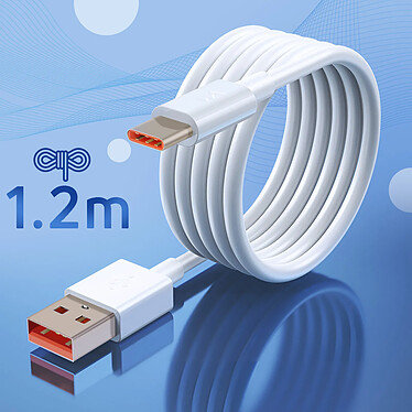 Acheter 3mk Câble USB vers USB C 60W Charge Rapide Silicone Résistant 1.2m Blanc