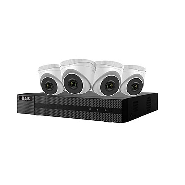 HiLook - Kit vidéosurveillance PoE 4 caméras 2MP