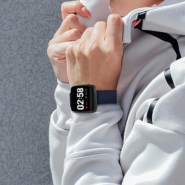 Avizar Bracelet Sport Xiaomi Redmi Watch et Mi Watch Lite Silicone Soft-touch bleu nuit pas cher