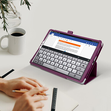 Avis Avizar Étui Samsung Galaxy Tab A7 Lite avec Porte-stylet Clapet Fonction Support violet