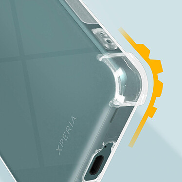 Avizar Coque pour Sony Xperia 5 IV Silicone Gel Coins Renforcés  Transparent pas cher