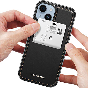 Avis Dux Ducis Coque MagSafe pour iPhone 15 Rangement cartes anti RFID  Rafi Noir