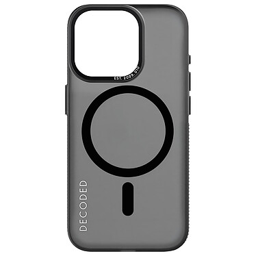 Decoded Coque MagSafe pour iPhone 15 Pro Max Robuste Contour antidérapant  Grip Case Noir