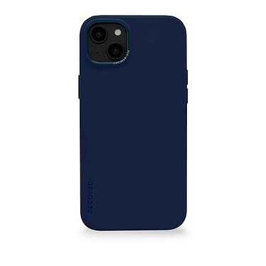 Decoded Coque Compatible avec le MagSafe Silicone Antimicrobienne pour iPhone 14 Plus Bleu