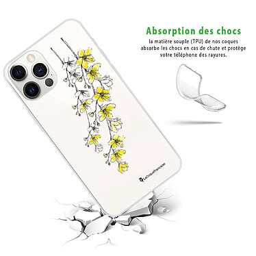 Avis LaCoqueFrançaise Coque iPhone 12/12 Pro 360 intégrale transparente Motif Fleurs Cerisiers Tendance