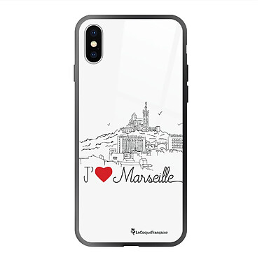 LaCoqueFrançaise Coque iPhone X/Xs Coque Soft Touch Glossy J'aime Marseille Design