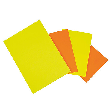 AGIPA Paquet de 25 rectangles fluo 40 x 60 cm Jaune Orange Fluo