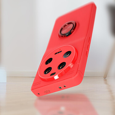 Acheter Avizar Coque pour Xiaomi 13 Ultra Silicone Bague Métallique série FlexiGrip  Rouge