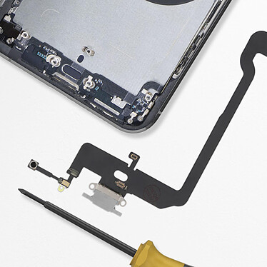 Acheter Clappio Connecteur de Charge Lightning pour Apple iPhone XS Argent