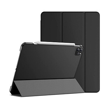 Evetane Étui Smart Cover iPad Pro 129 Pouces Noir Étui à Rabat avec Support iPad (2018/2020)