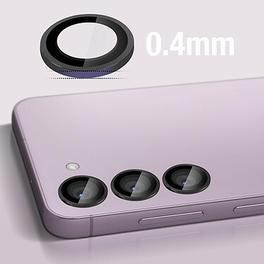 Avizar Film caméra pour Galaxy S23 et S23 Plus Verre trempé 9H 0.4mm  Contour Noir pas cher