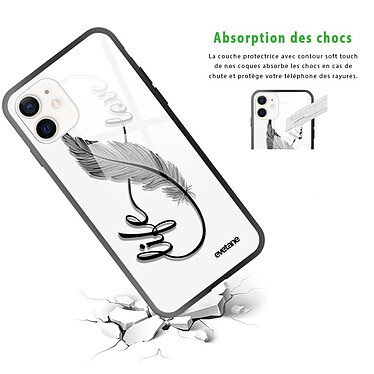 Avis Evetane Coque iPhone 12 Mini Coque Soft Touch Glossy Love Life Design