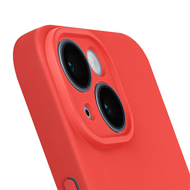 Acheter Avizar Coque Silicone pour iPhone 15 Caméra Protégée Doux au Toucher  Rouge