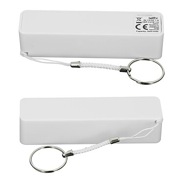 Avizar Batterie de secours Chargeur Externe USB 2600 mAh Compacte Légère - Blanc pas cher