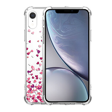Avis Evetane Coque iPhone Xr anti-choc souple angles renforcés transparente Motif Confettis De Coeur