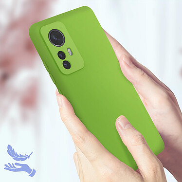 Acheter Avizar Coque pour Xiaomi 12 Pro Silicone Semi-rigide Finition Soft-touch Fine  vert