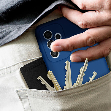 Avizar Coque pour Samsung Galaxy A33 5G Silicone Semi-rigide Finition Soft-touch Fine  Bleu pas cher