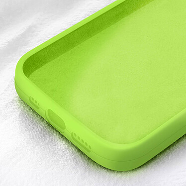 Moxie Coque pour iPhone 15 Pro Semi-rigide Intérieur Microfibre Vert Citron pas cher