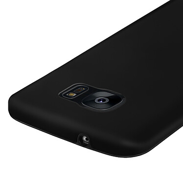 Avizar Coque Galaxy S7 Edge Protection Avant Silicone + Arrière Polycarbonate - Noir pas cher