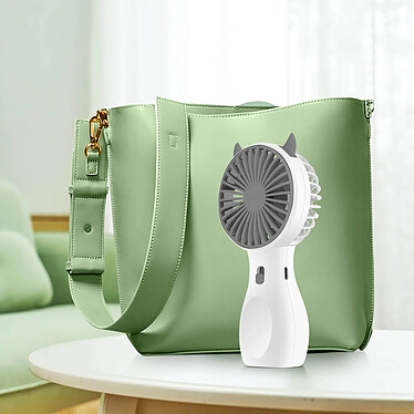 Avis Avizar Mini Ventilateur Portatif Kawaii Silencieux et Rechargeable Blanc